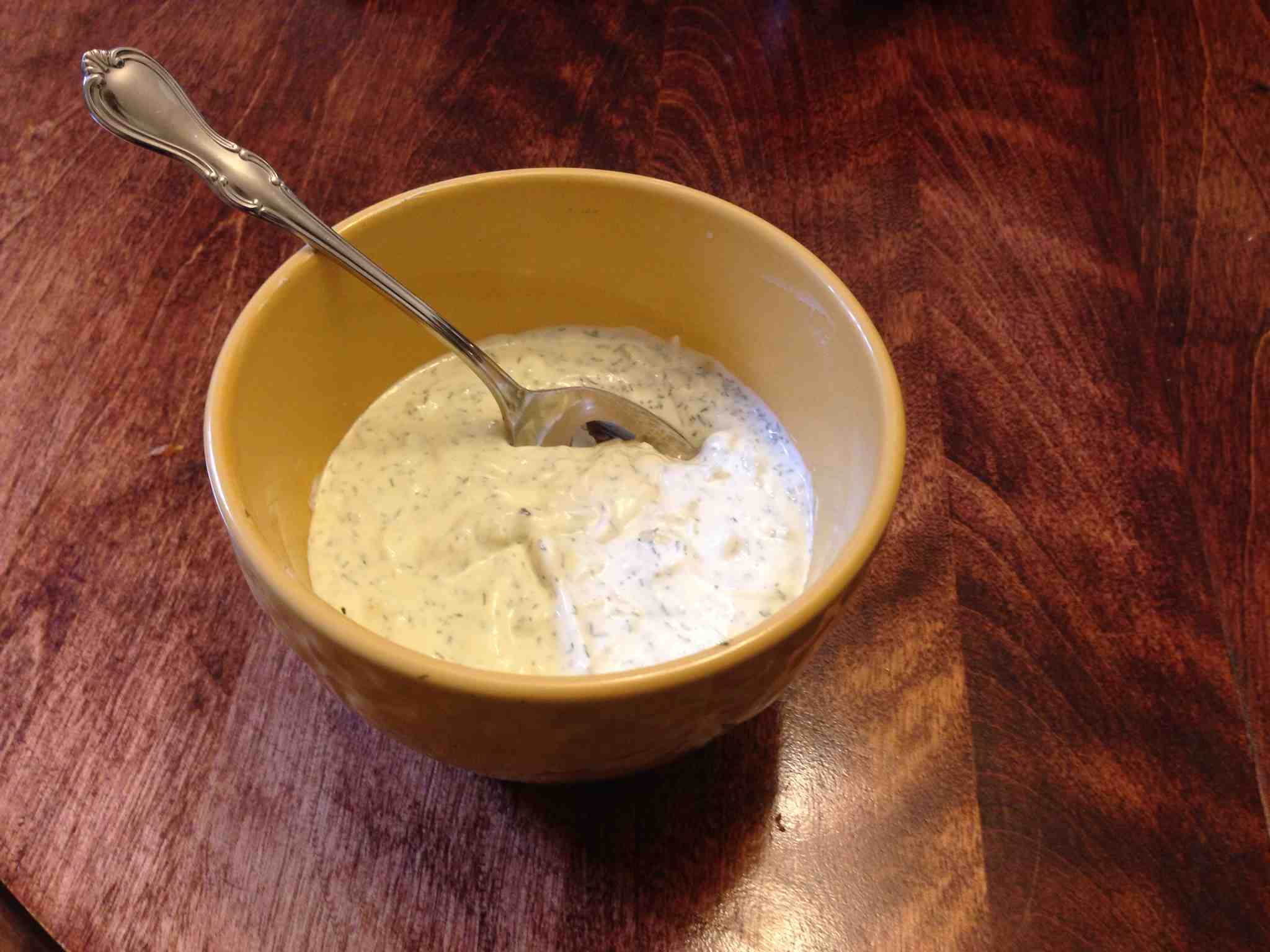 Delicious Home Made Greek Yogurt Dill Dip